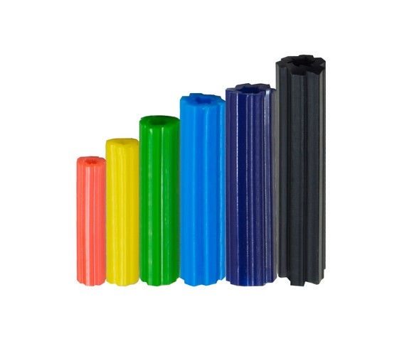 TARUGO PLAST  1/4  X 2 VERDE .