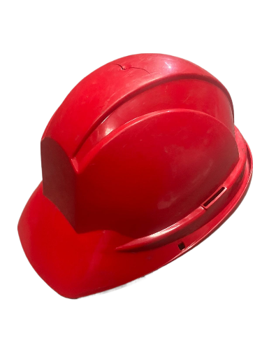 CASCO OBRERO ROJO PERSONA .