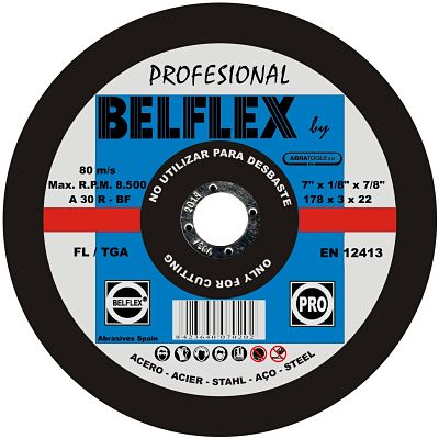 DISCO 7 X 1/16 PLANO BELF. .