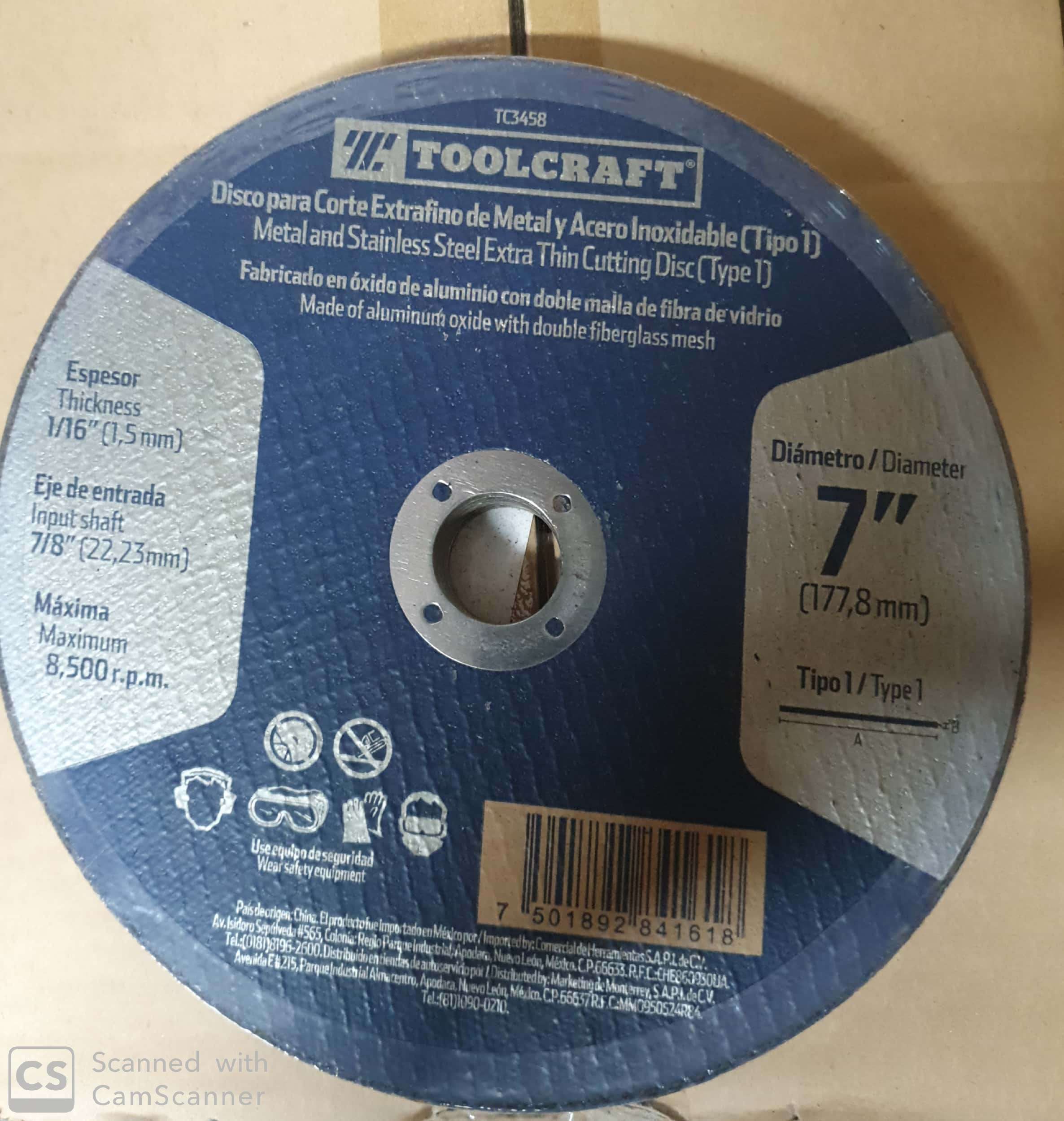 DISCO EXTRAFINO 7 TC3458 .