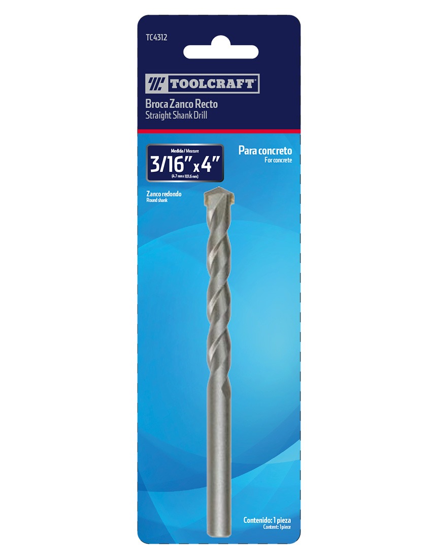 BARRENA C. 3/16X4 TC4312 .