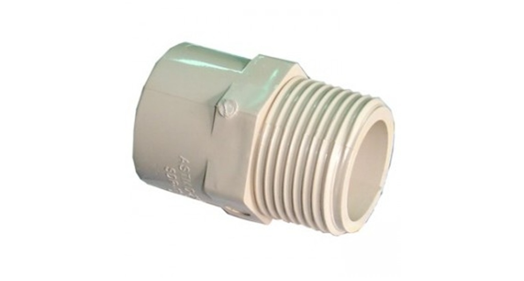 ADAPTADOR MACHO 3/4 CPVC .