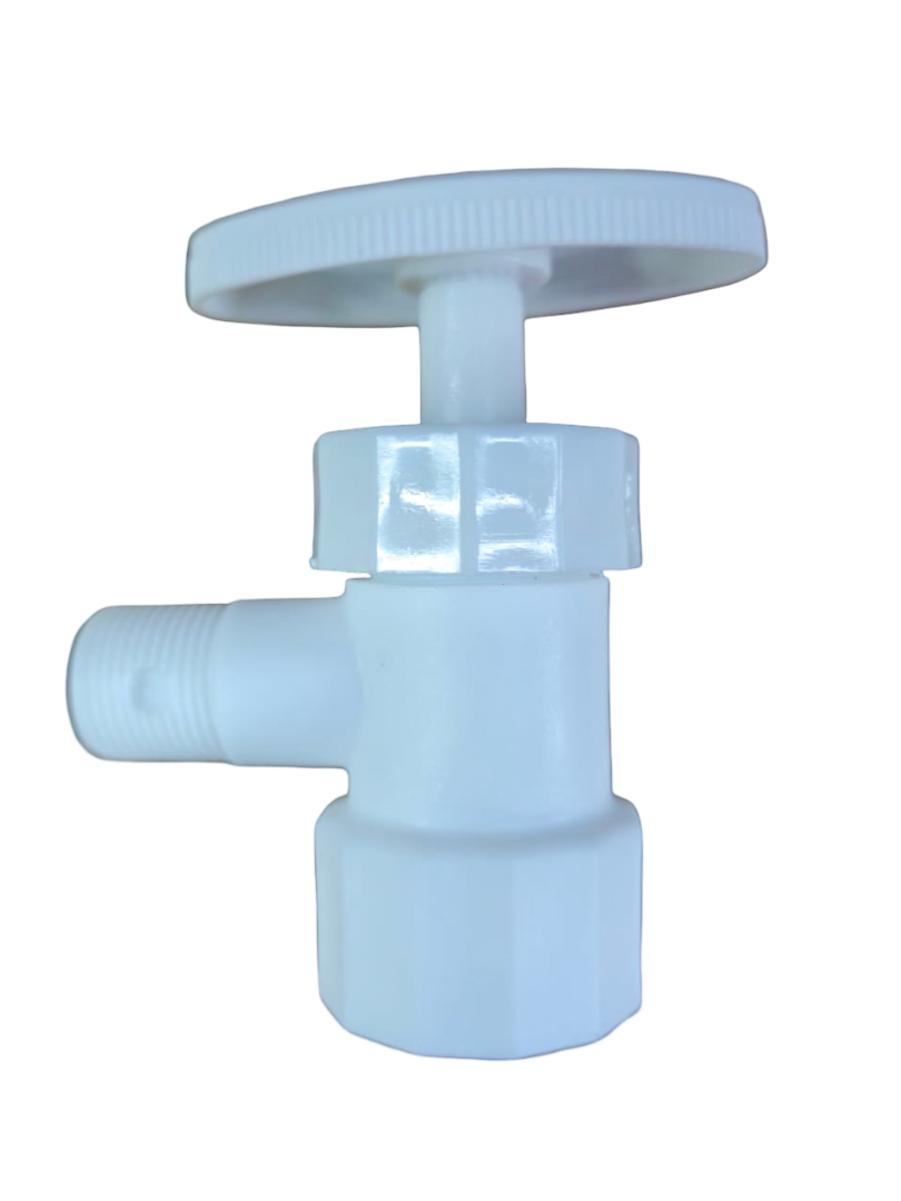 LLAVE ANG. ½ X ½  PLASTICA TIGER .