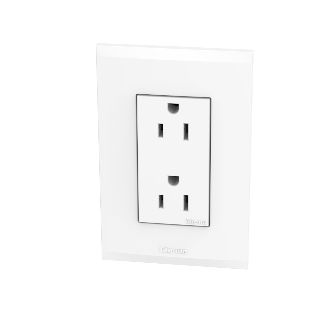 TOMAC. DOBLE BTICINO BCO.  AE2228E2B .